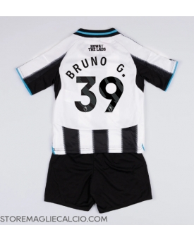 Newcastle United Bruno Guimaraes #39 Maglia Gara Casa Repliche 2025-26 Bambino Maniche Corte Newcastle United Bruno Guimaraes #39 Maglia Gara Casa Repliche 2025-26 Bambino Maniche Corte